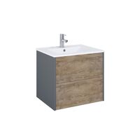 Szafka łazienkowa Marti 60 cm dąb/antracyt