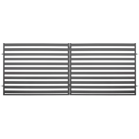 Brama dwuskrzydłowa Dorian ocynk antracyt struktura 400 x 154 cm Polbram