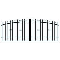 Brama dwuskrzydłowa Damian 4 m czarna