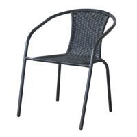 Fotel Bistro 72 x 61 cm czarny
