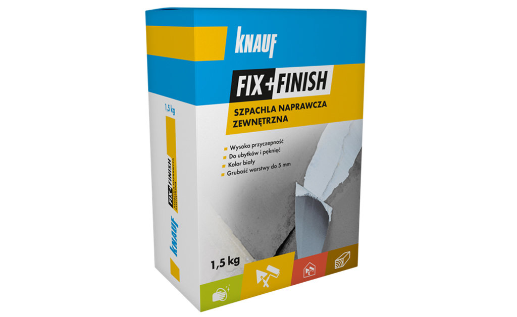 Fix+Finish szpachla naprawcza zewnętrzna