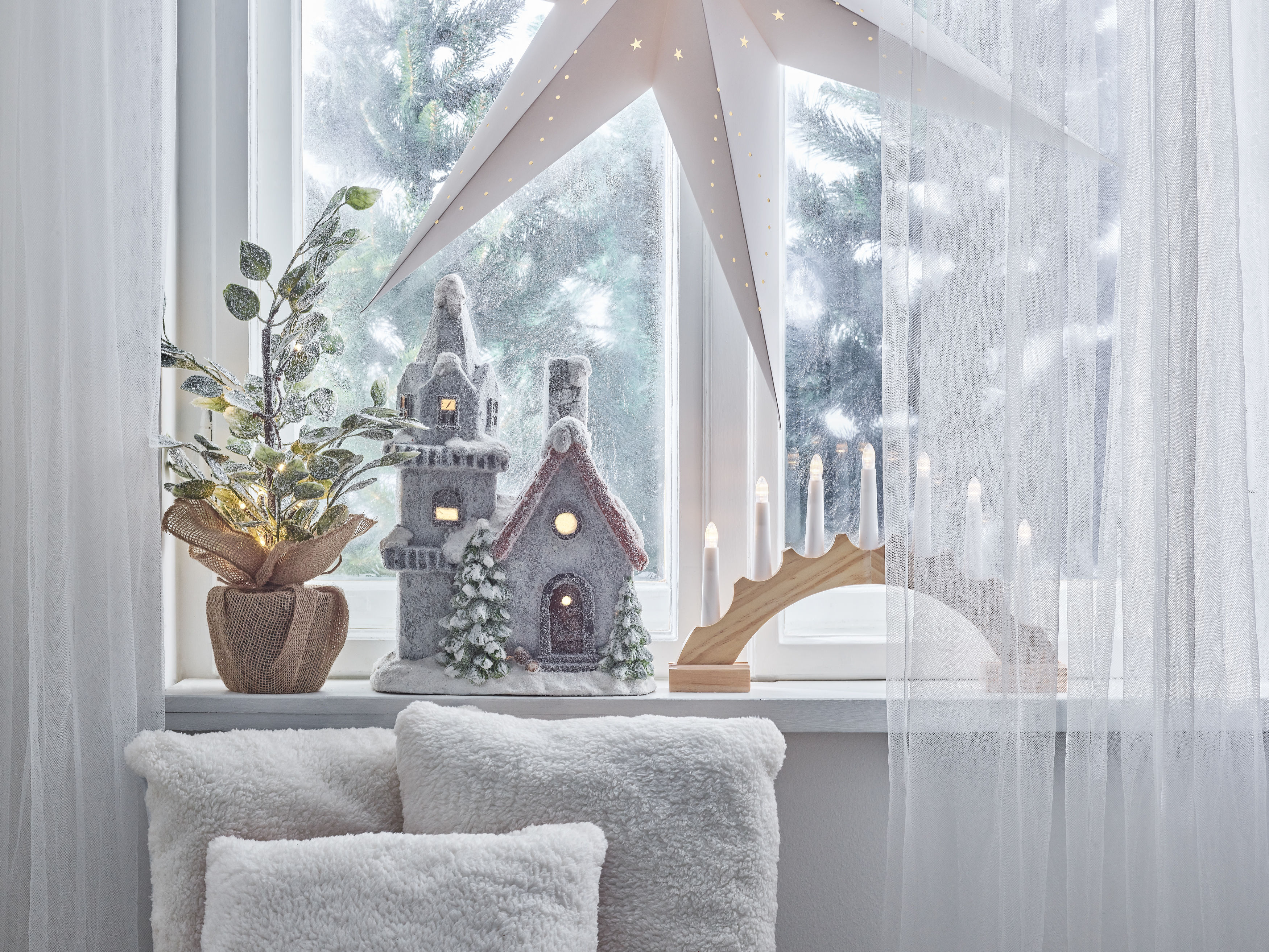 dekoracje świąteczne na okno