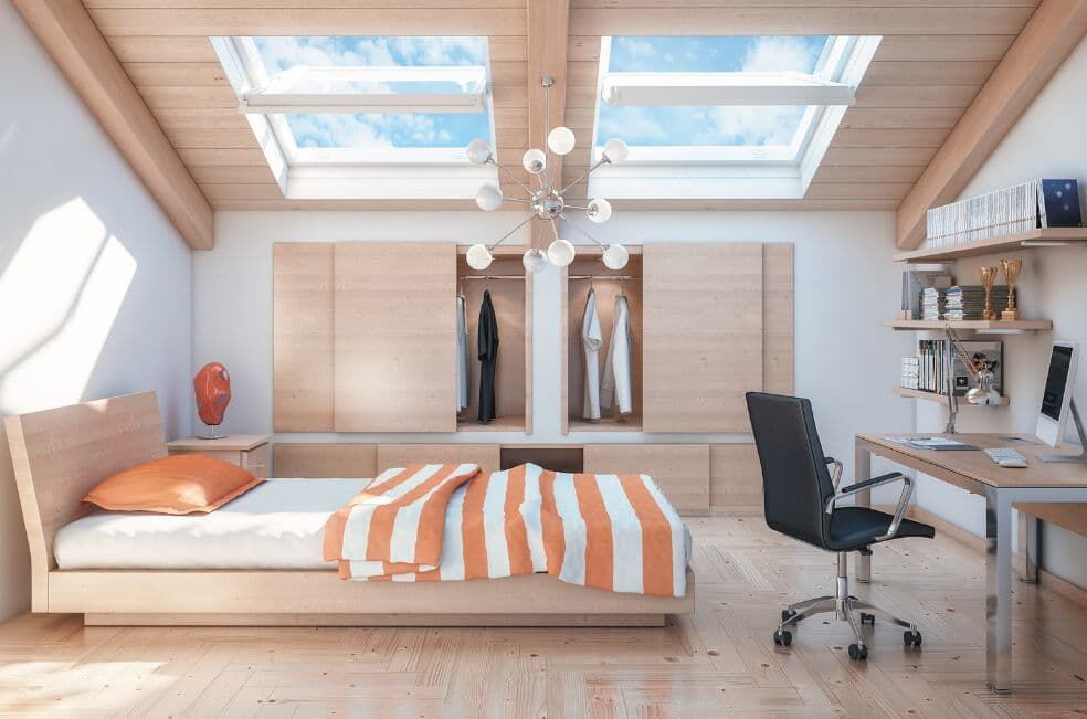 wykończenie skosów na poddaszu