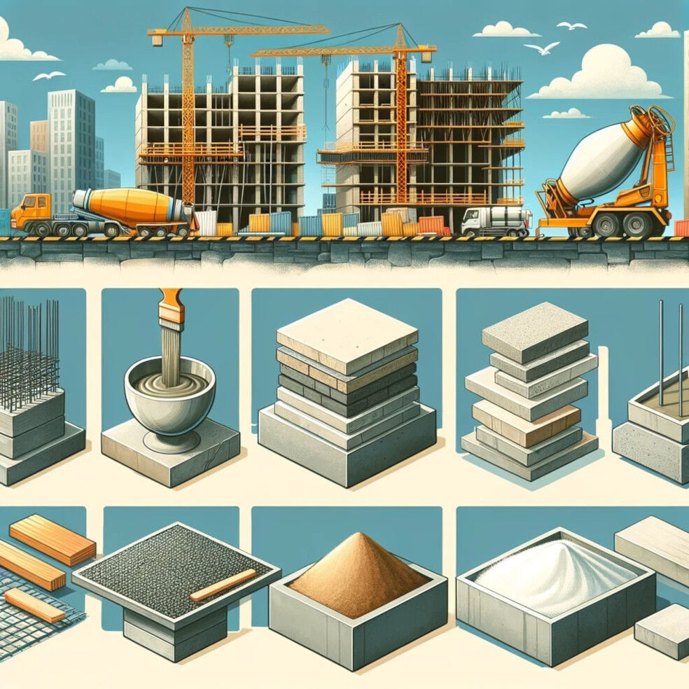 materiały, z których powstaje beton