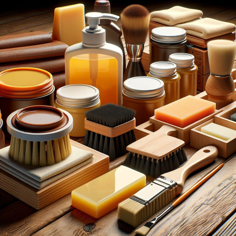 szczotki, pędzle i woski do woskowania podłóg