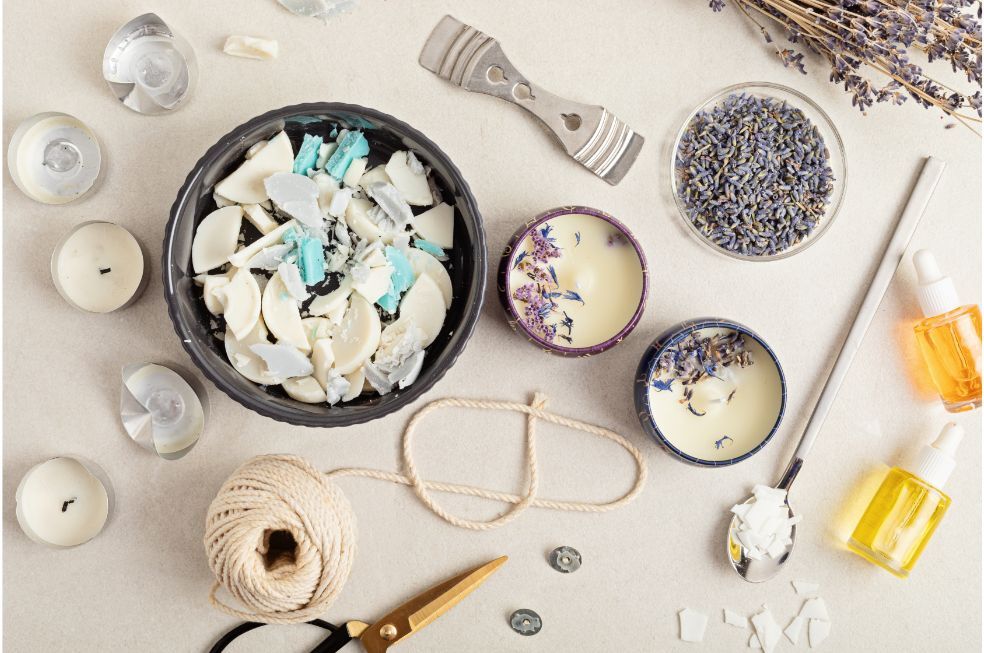 Materiały potrzebne do zrobienia świecy zapachowej