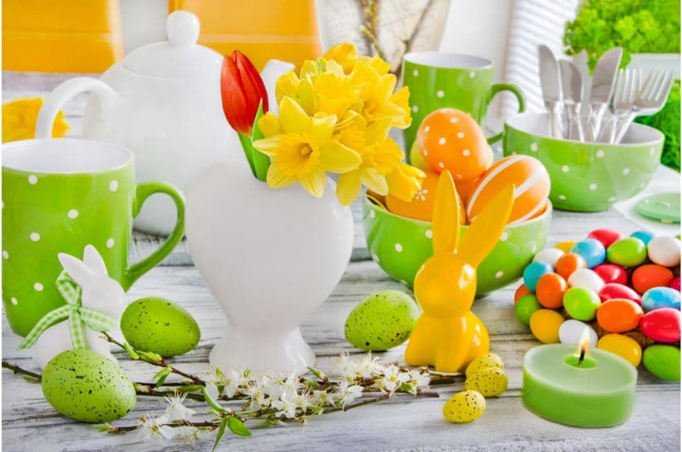 Wielkanocna dekoracja na stole