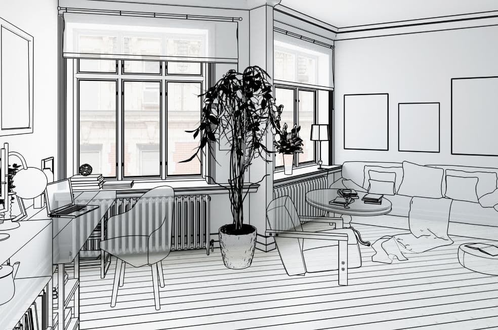 wizualizacja wystroju mieszkania